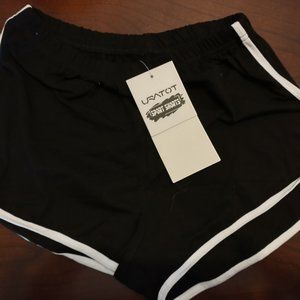URATOT BLACK ATHLETIC SHORTS... NWT